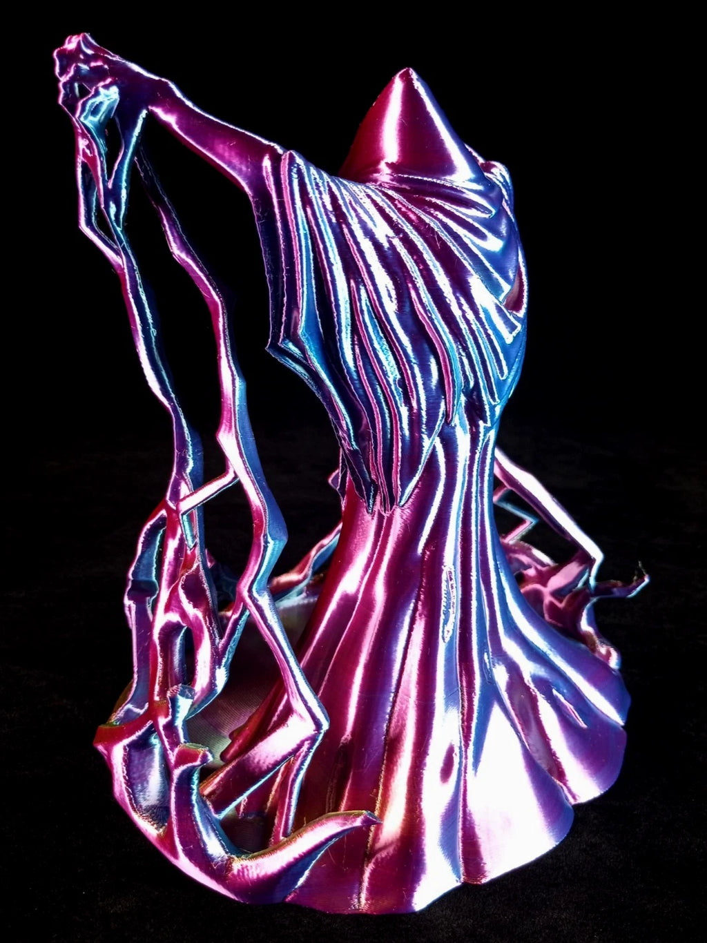 "Behold the Wizard" Dice Tower Torre lanciadadi stampa 3D PLA seta tricolor