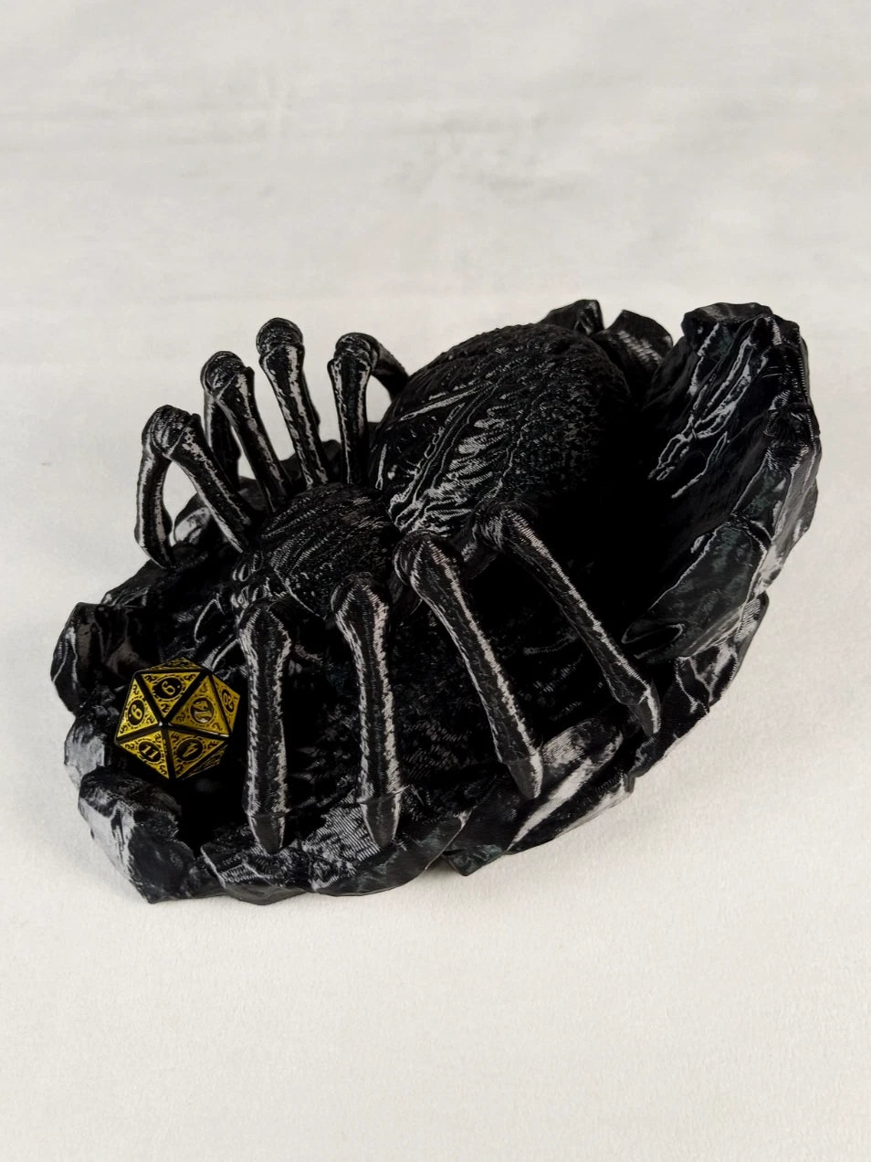 The Webspinner, Dice Tower Torre lancia dadi stampa 3D PLA seta Nero