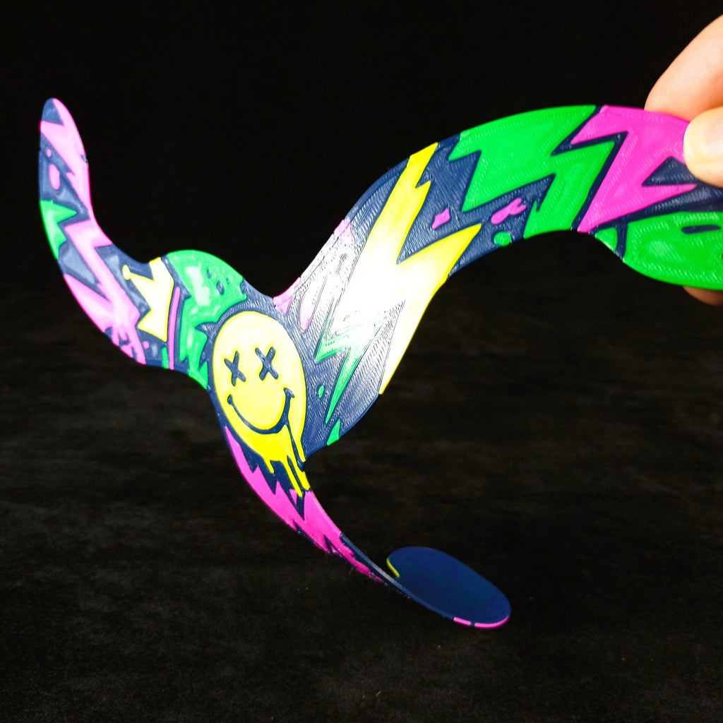 Indoor Boomerang strumento da lancio gioco da interno stampa 3D in PLA colori