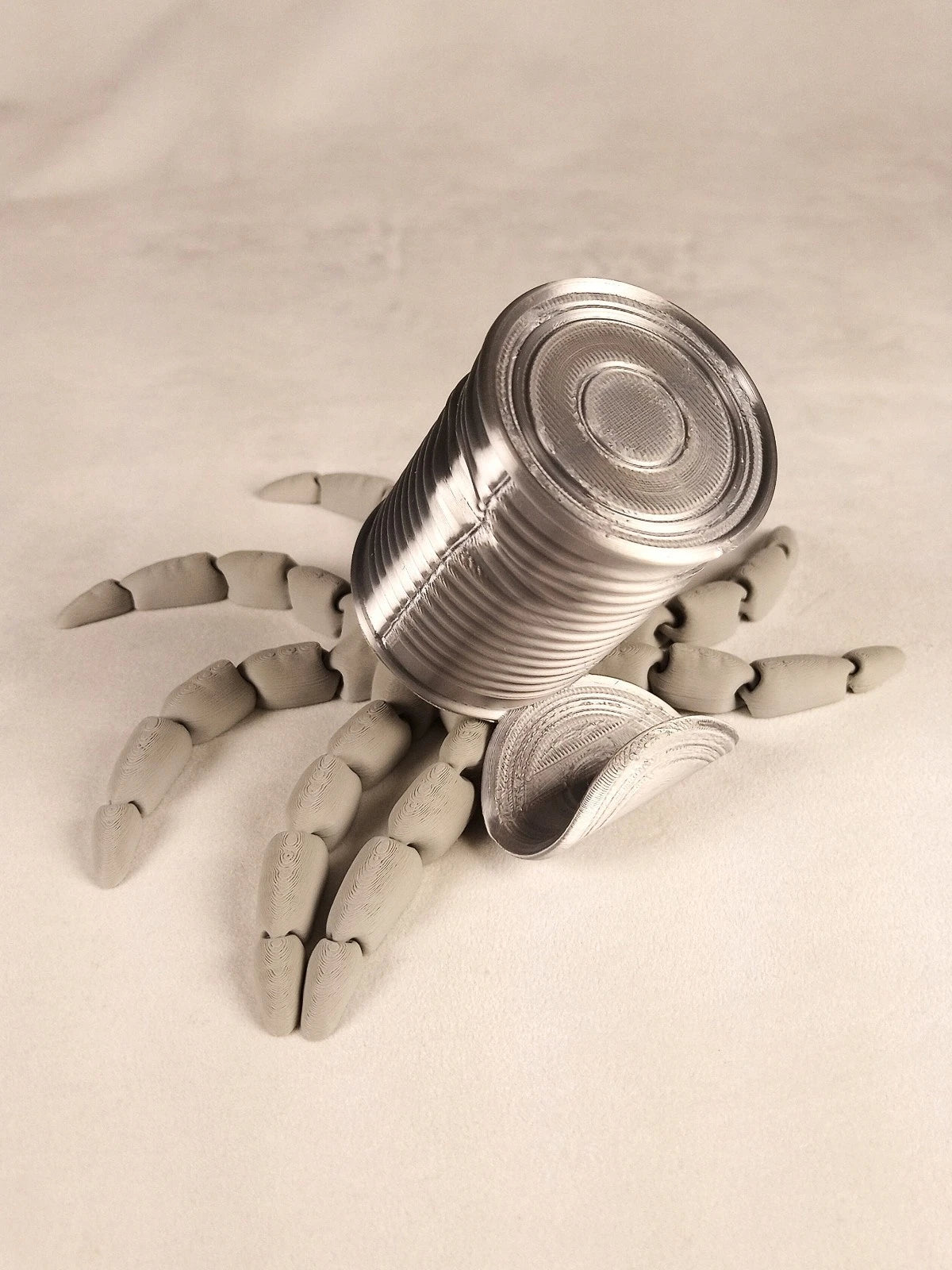 Gus, the Octopus polpo articolato Grigio Fidget toy diametro 18 cm stampa 3D