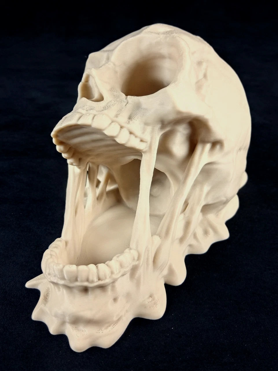 "Roll of Monsters" Doom Skull Dice Tower Torre lanciadadi stampa 3D PLA bianco