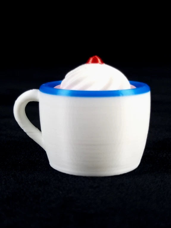 1 Hot Cocoa Mug Clicker Tazzina cliccabil antistress realizzata in stampa 3D