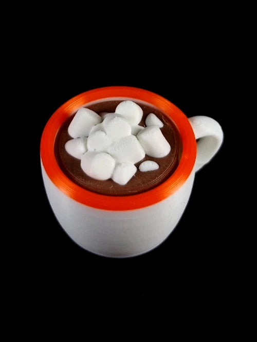 1 Hot Cocoa Mug Clicker Tazzina cliccabil antistress realizzata in stampa 3D