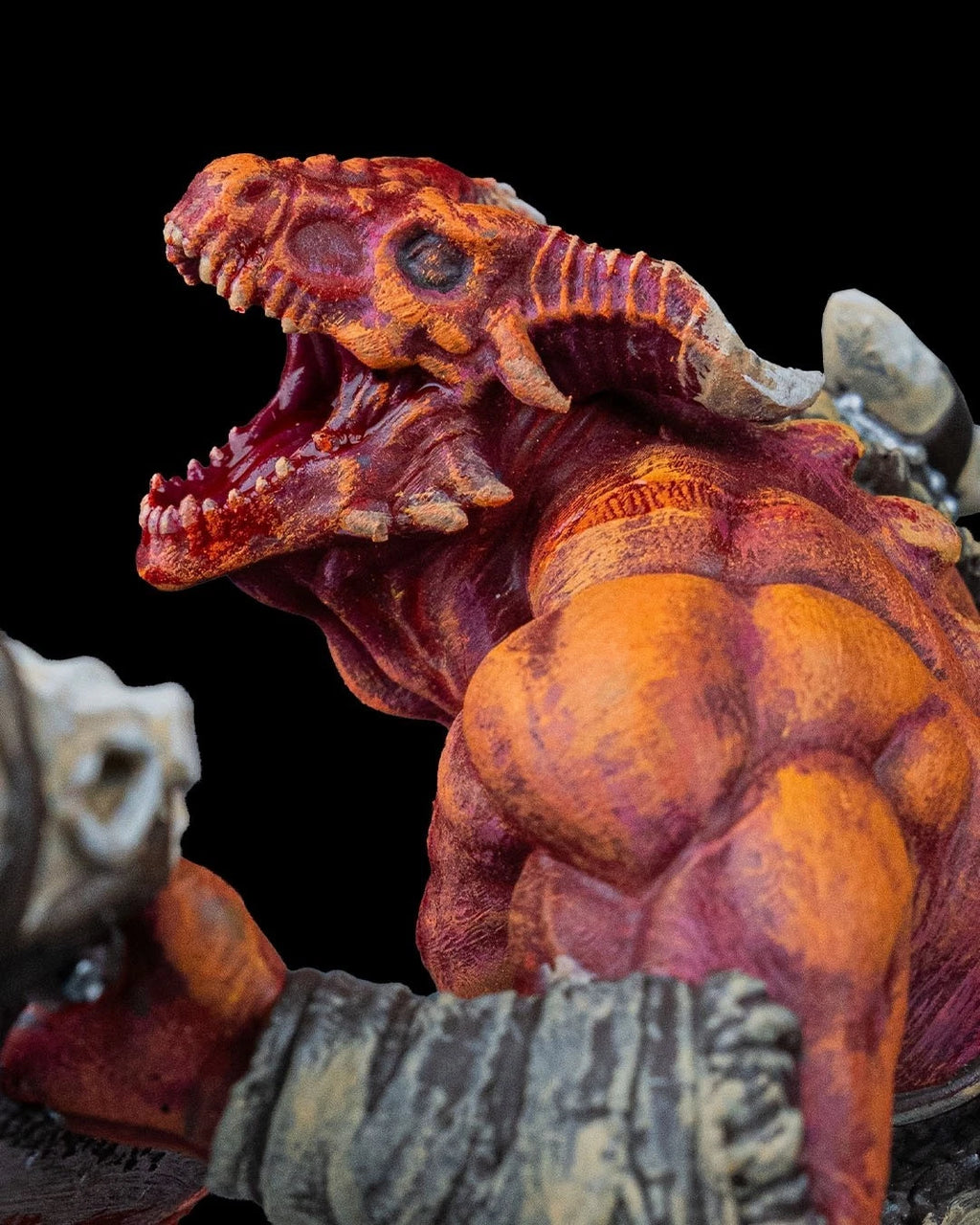 Dragonfolk Warrior Action Figure in resina Kit 75 mm stampa 3D