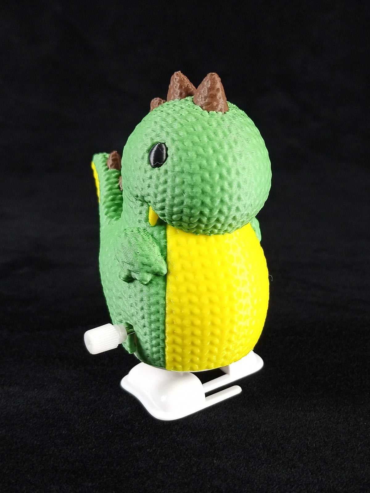 Dinosaur Crochet Toy Dinosauro che cammina giocattolo meccanico con movimento a carica stampato in 3D a colori