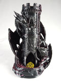 "Twin Fate" Dice Tower Torre lancia Dadi GDR stampa 3D seta bicolor rosso/nero