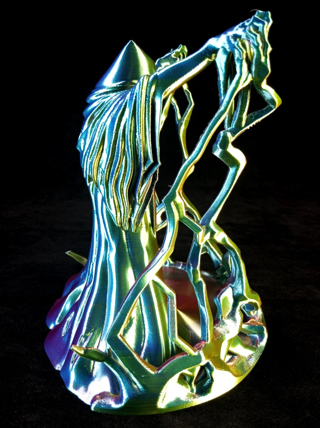 "Behold the Wizard" Dice Tower Torre lanciadadi stampa 3D PLA seta tricolor