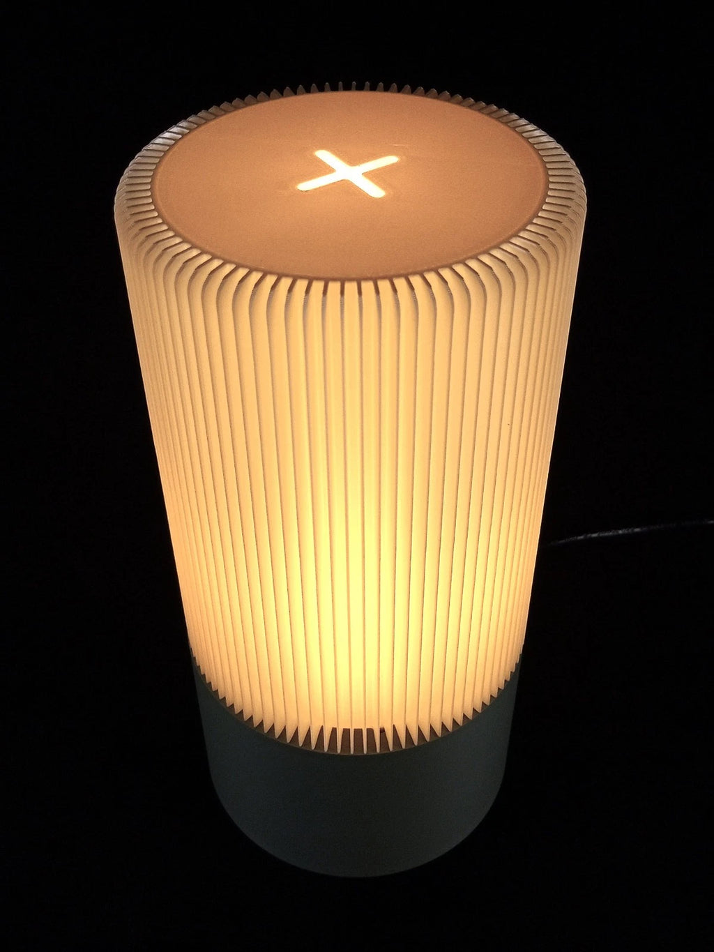 "Forma" Lumaline lampada da tavolo minimal colore grigio, stampa 3D PLA - PETG
