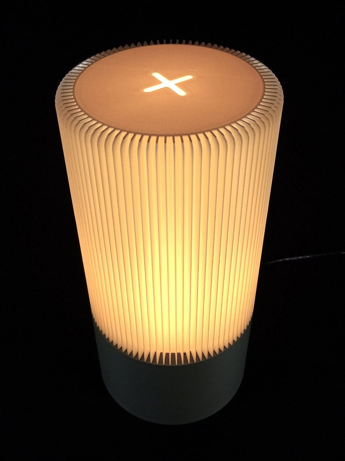 "Forma" Lumaline lampada da tavolo minimal colore grigio, stampa 3D PLA - PETG