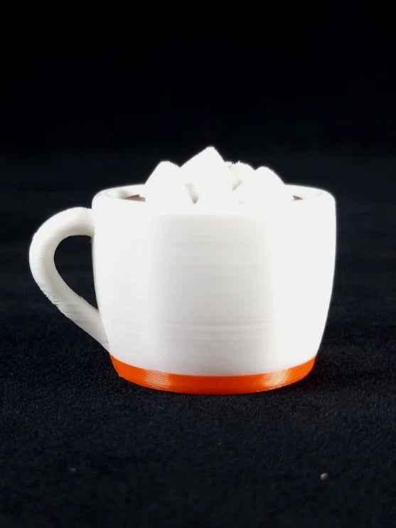 1 Hot Cocoa Mug Clicker Tazzina cliccabil antistress realizzata in stampa 3D