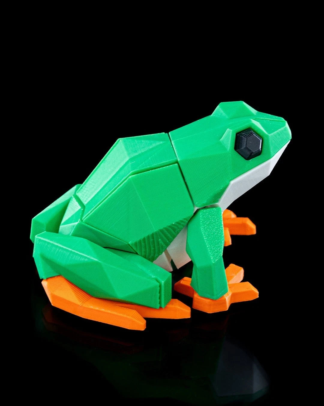 Low Poly Animals, Frog Rana, puzzle 3D magnetico da montare stampato in 3D